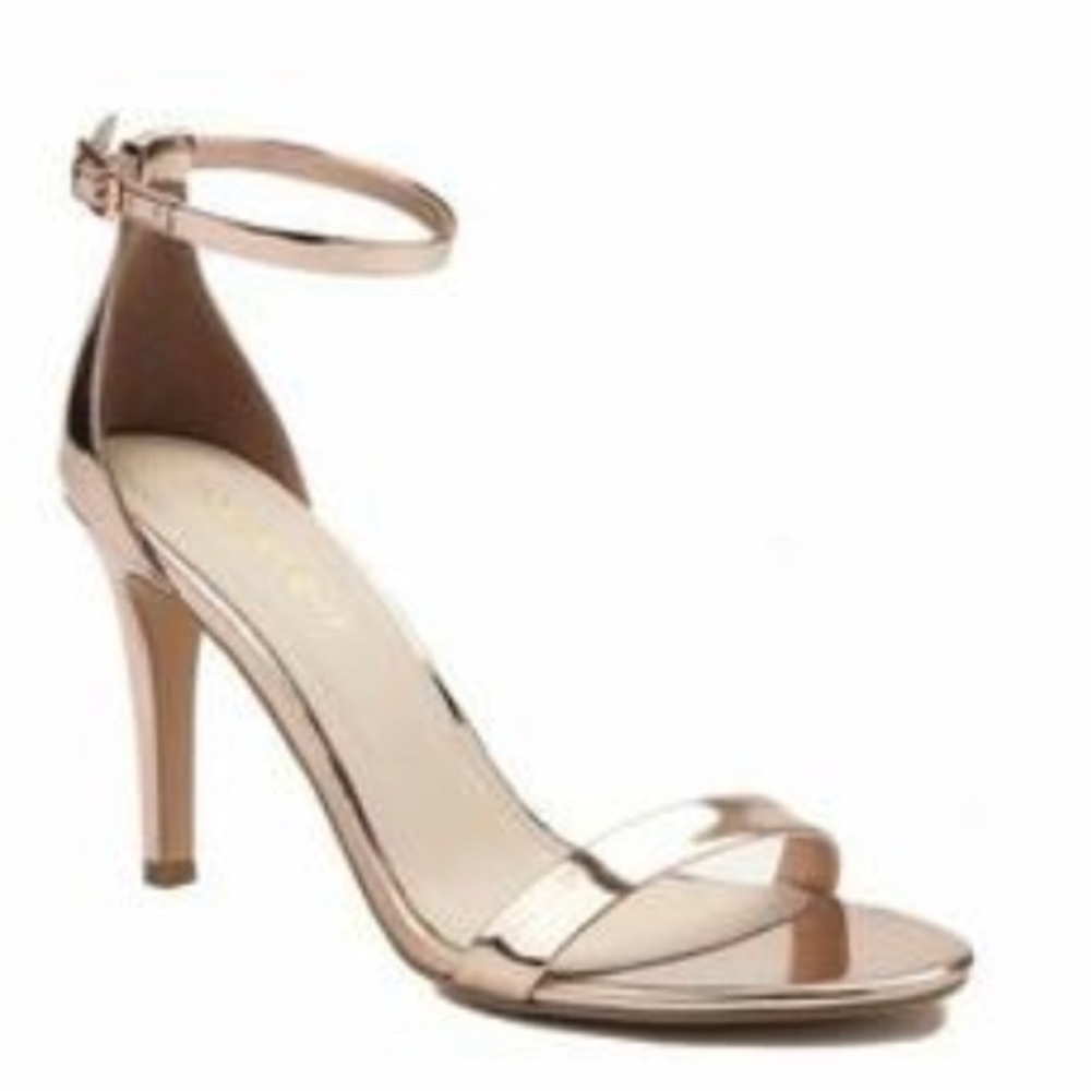 Madden Girl Ava Rose Gold  Ankle Strap Sandal Sz 8